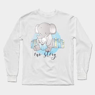 Our Story Cute Elephants Long Sleeve T-Shirt